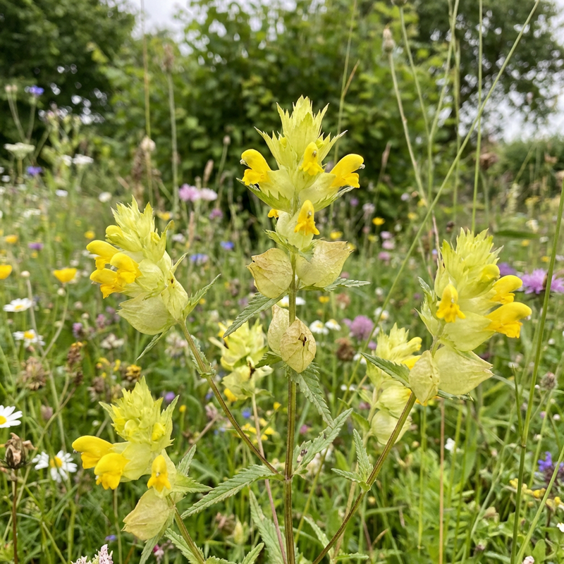 Yellow Rattle Flower Seeds for Planting – Heirloom, Non-GMO, High Germination Wildflower Seeds for Meadows & Pollinator Gardens