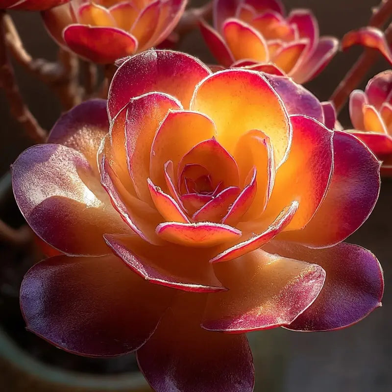 Brown Succulent Flower seeds for Planting Colorful Display Heirloom & GMO Free Seeds for Home Garden