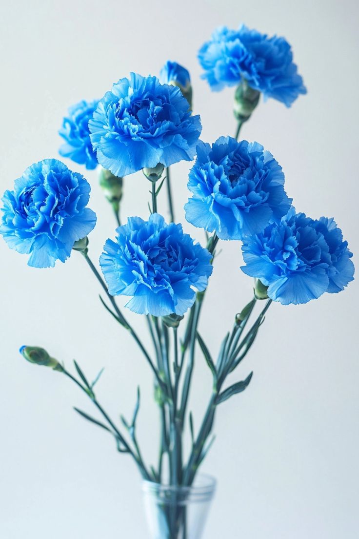 Sky Blue Carnation Flower seeds for Planting - Vibrant Colors, Heirloom & GMO Free Seeds for Home Garden