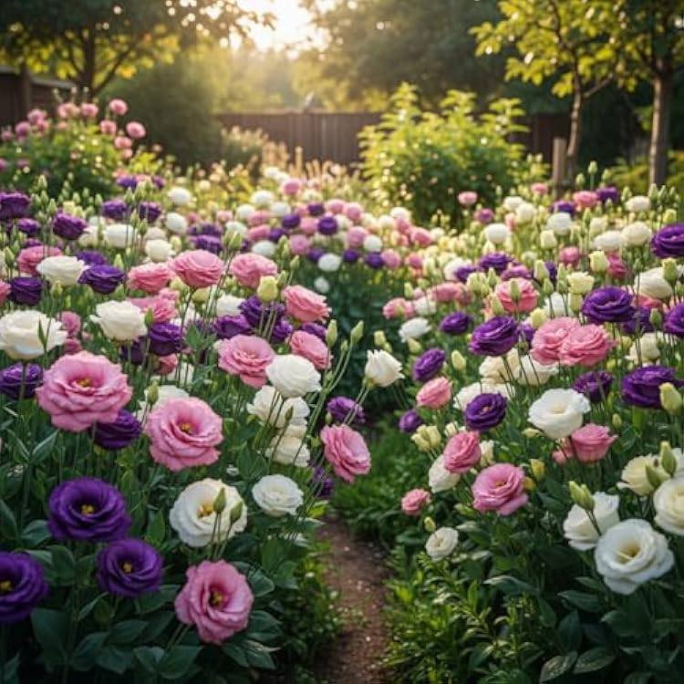 Eustoma Mix Flower Planting Seeds - Vibrant Blooms for Your Garden