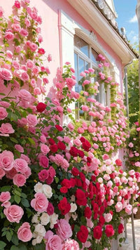 Light Pink Climbing Rose Seeds Flower seeds for Planting Fragrant Blossoms Heirloom & GMO Free Seeds for Home Garden