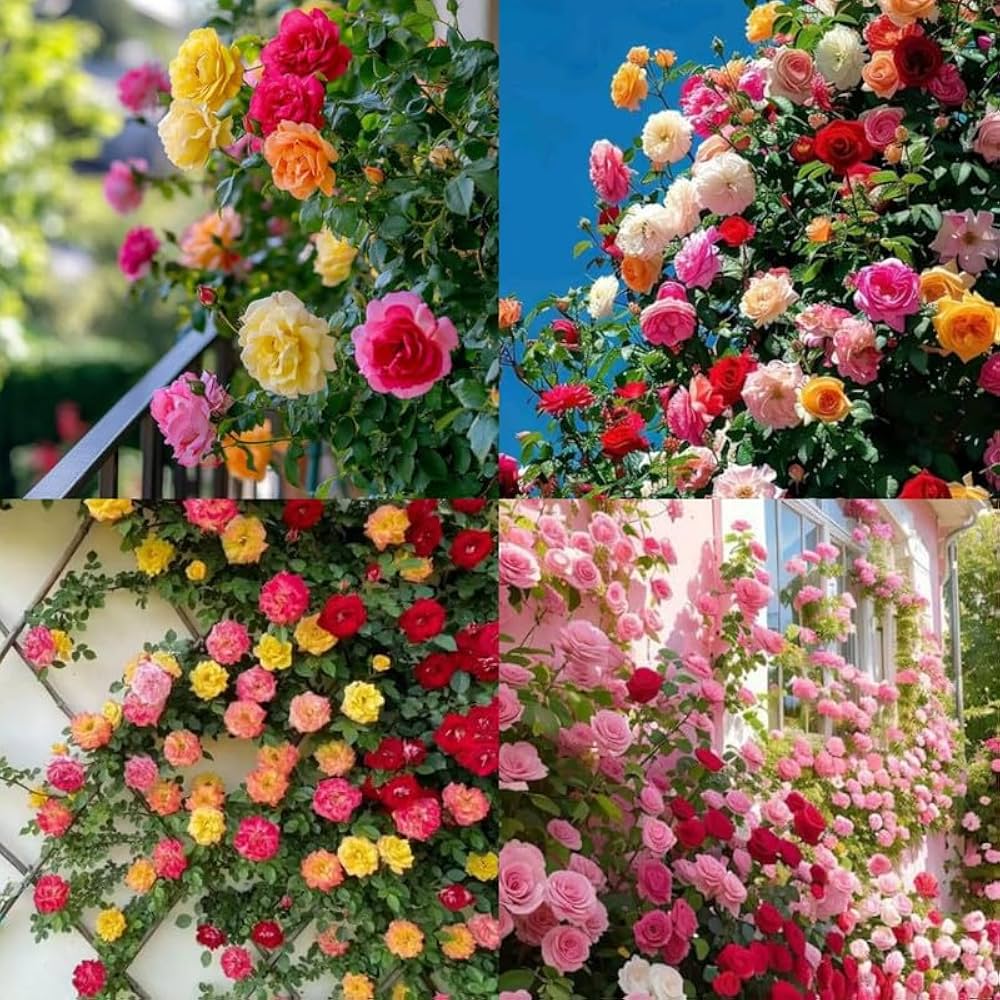 Climbing Rose Flower seeds for Planting Sun Loving Heirloom & GMO Free Seeds for Home Gardan