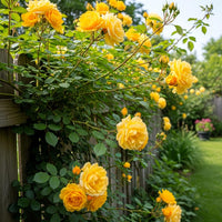 Yellow Red Climbing Rose Non-GMO Heirloom Garden Seeds Flower seeds for Planting - Vibrant Colors, Heirloom & GMO Free Seeds for Home Garden