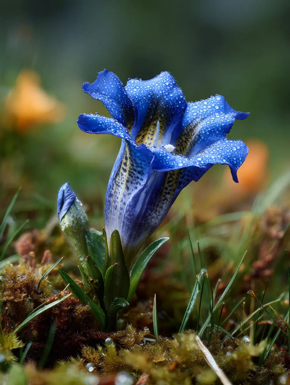 Blue Gentiana Sceptrum Flower seeds for Planting Easy to Grow Heirloom & GMO Free Seeds for Home Garden 
 
 Sale