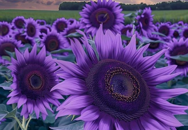 Purple Mini Sunflower Seeds for Planting  Grow Your Garden