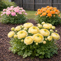 Light Yellow Ranunculus Flower seeds for Planting Long Bloom Season Heirloom & GMO Free Seeds for Home Garden