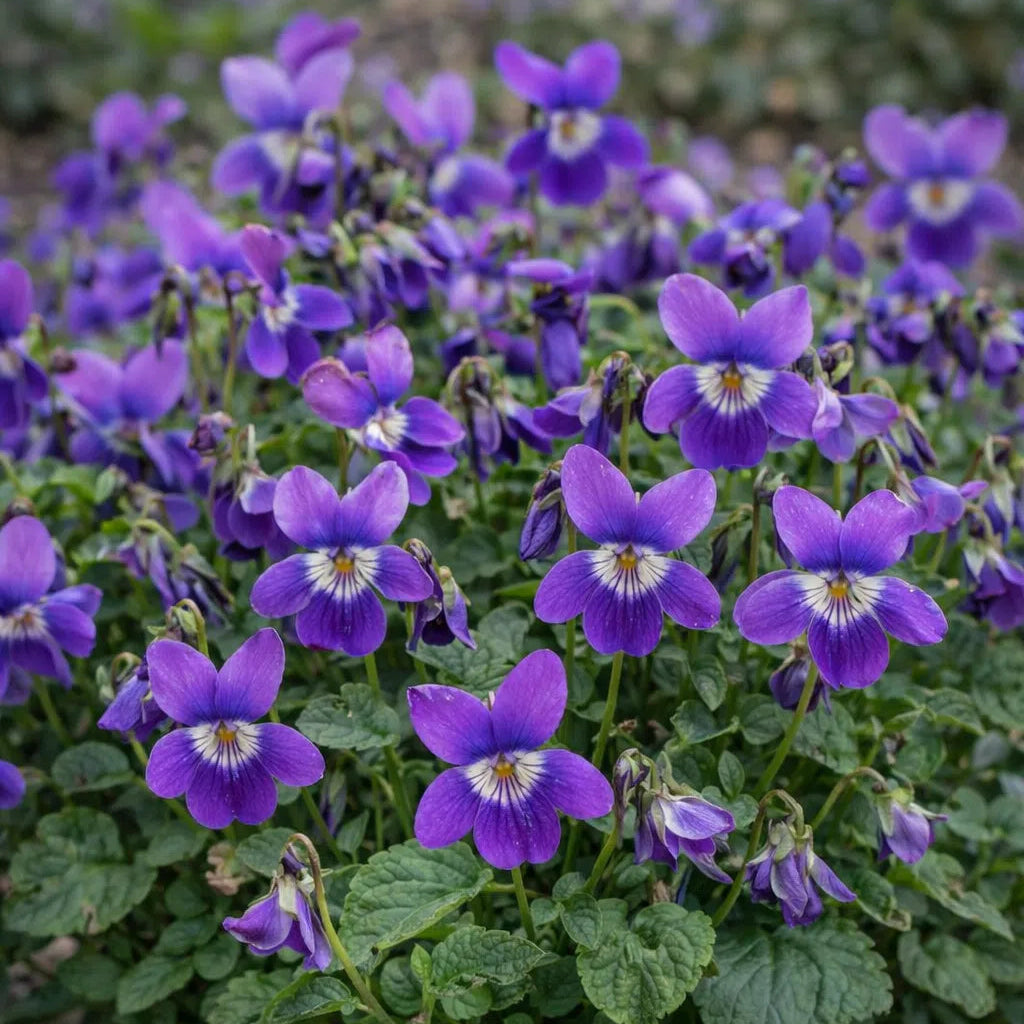 Purple Viola Charlotte Flower seeds for Planting Fragrant Blossoms Heirloom & GMO Free Seeds for Home Garden 
 
 Sale
