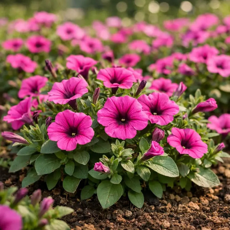 Deep Pink Petunia Flower seeds for Planting Shade Tolerant Heirloom & GMO Free Seeds for Home Garden