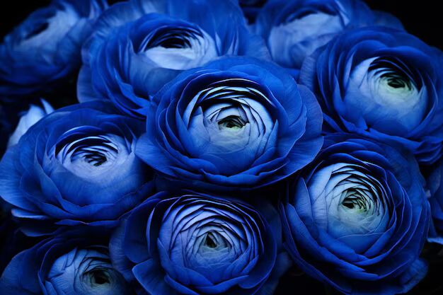 Blue Ranunculus Flower seeds for Planting - Cottage Garden Essential, Heirloom & GMO Free Seeds for Home Garden