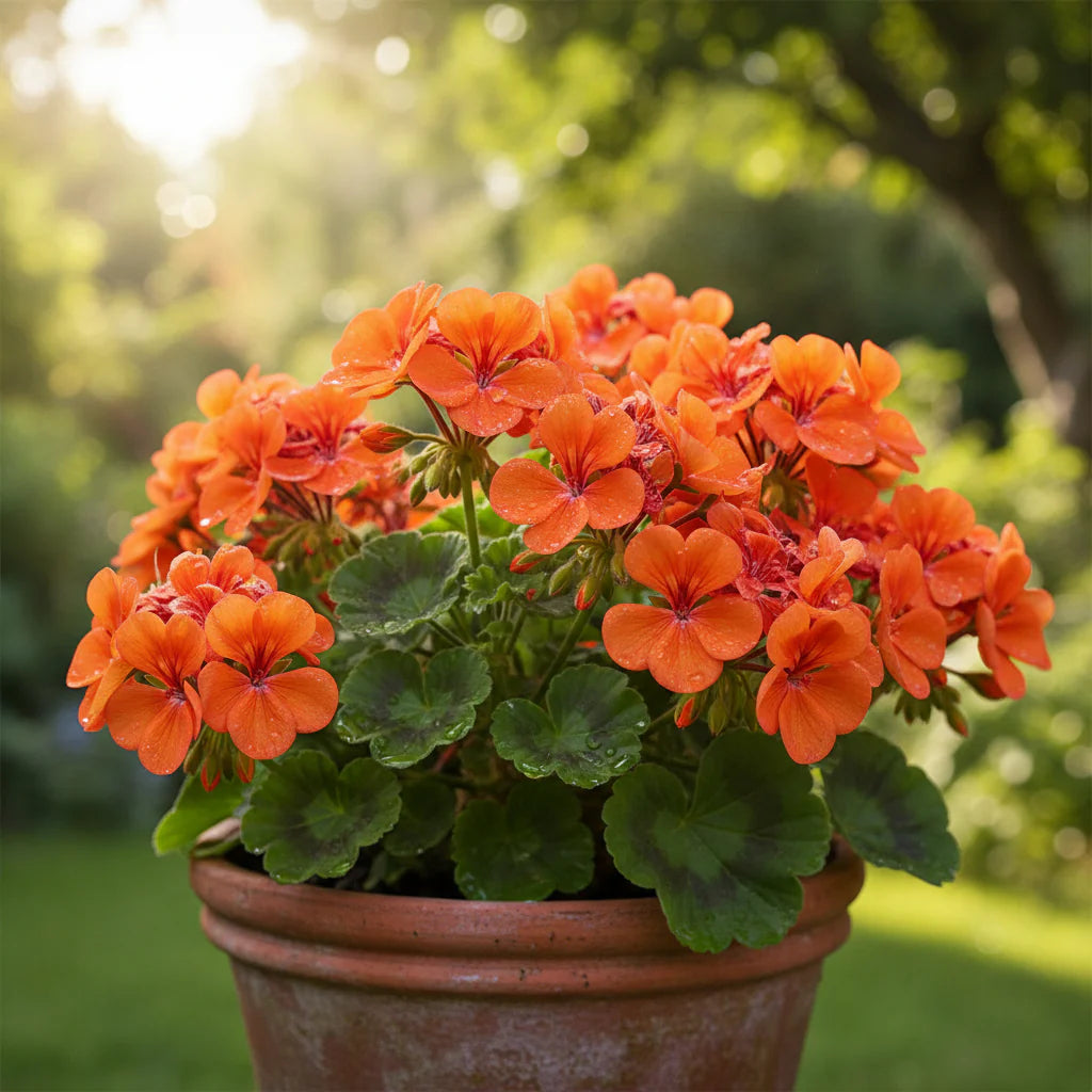Orange Geranium Flower seeds for Planting - Vibrant Colors, Heirloom & GMO Free Seeds for Home Garden