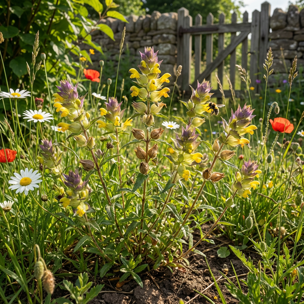 Yellow Rattle Flower Seeds for Planting – Heirloom, Non-GMO, High Germination Wildflower Seeds for Meadows & Pollinator Gardens