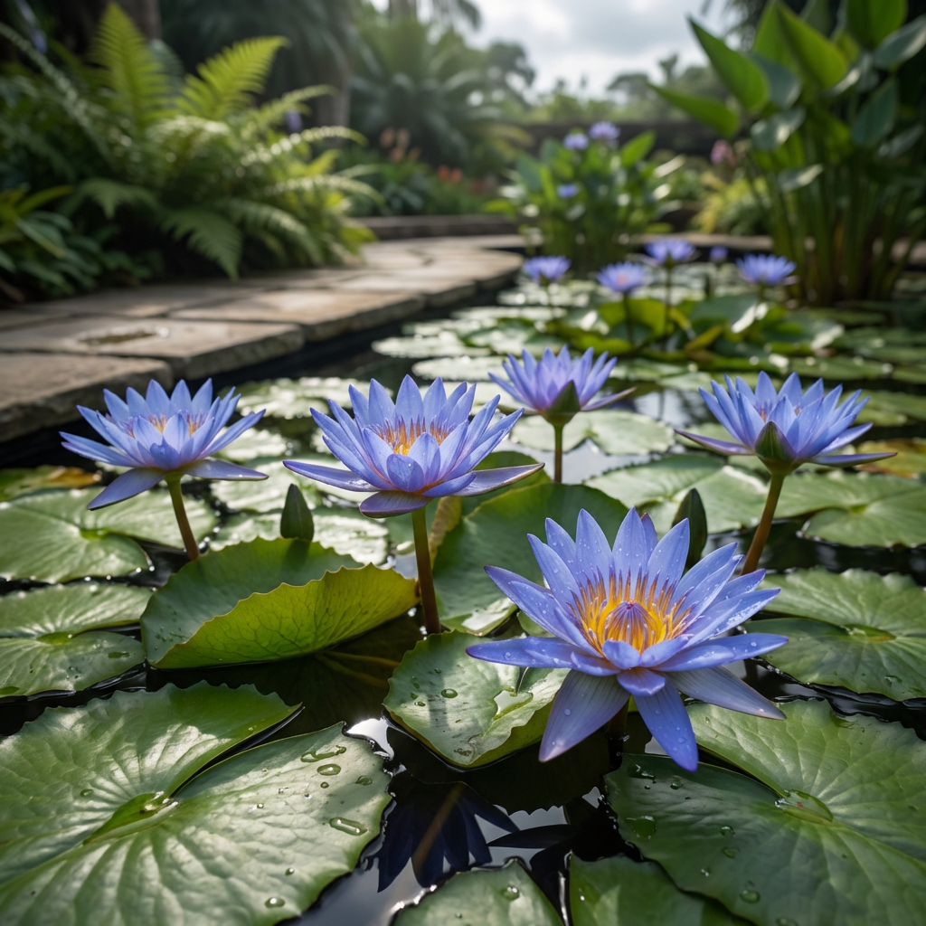 Blue Lotus Seeds for Water Garden Growing with Fragrant Aquatic Blooms