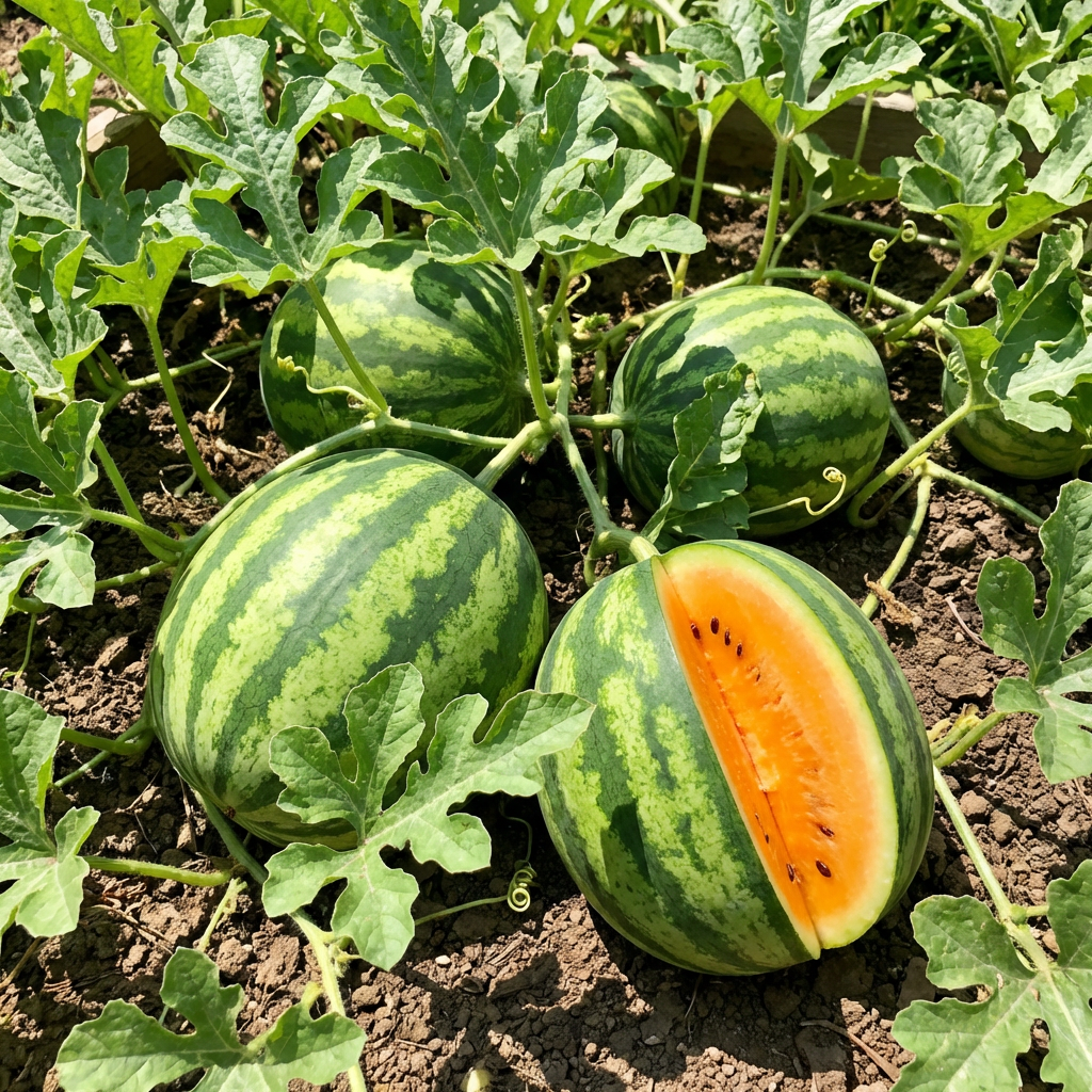 Tendersweet Orange Watermelon Seeds for Home Garden Growing and Summer Harvest