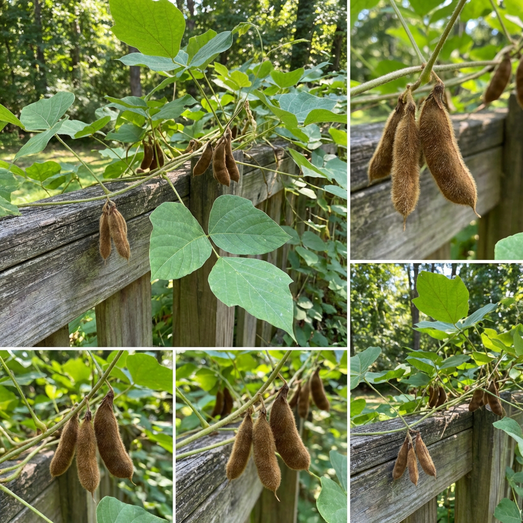 Kudzu Vine Seeds for Traditional Garden Growing and Natural Ground Cover Use