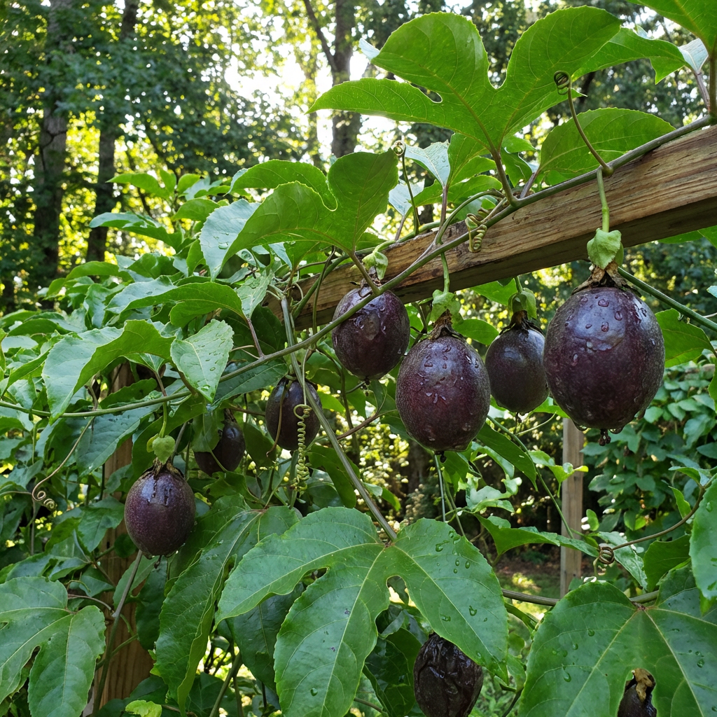 Passiflora edulis Purple Passion Fruit Seeds for Home Garden and Climbing Vine Growth