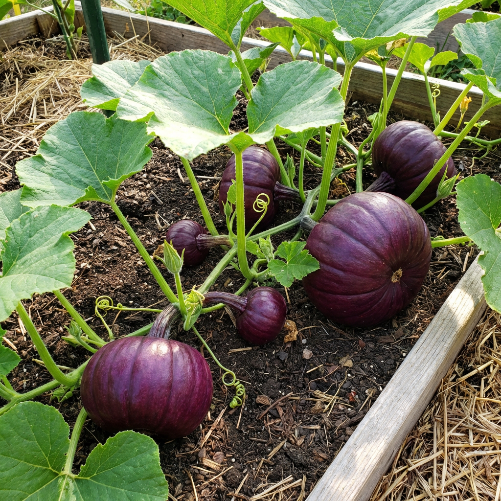 Purple Pumpkin Seeds for Home Garden Growing with Decorative and Culinary Variety