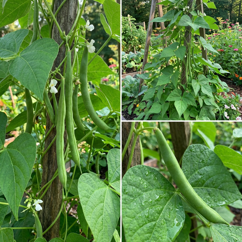 Heirloom Missouri Wonder Pole Bean Seeds – Climbing Green Beans for Planting, Non-GMO, Organic Garden Seeds