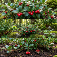 Gaultheria procumbens Heirloom Red Wintergreen Fruit Seeds for Hardy Garden Growth