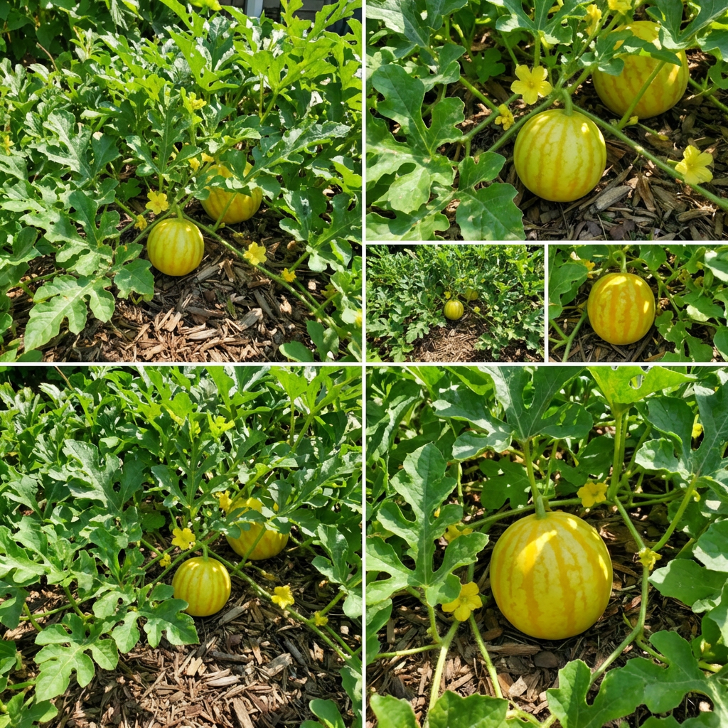 Citrullus lanatus Yellow Watermelon Seeds for Home Garden Growing Traditional Variety