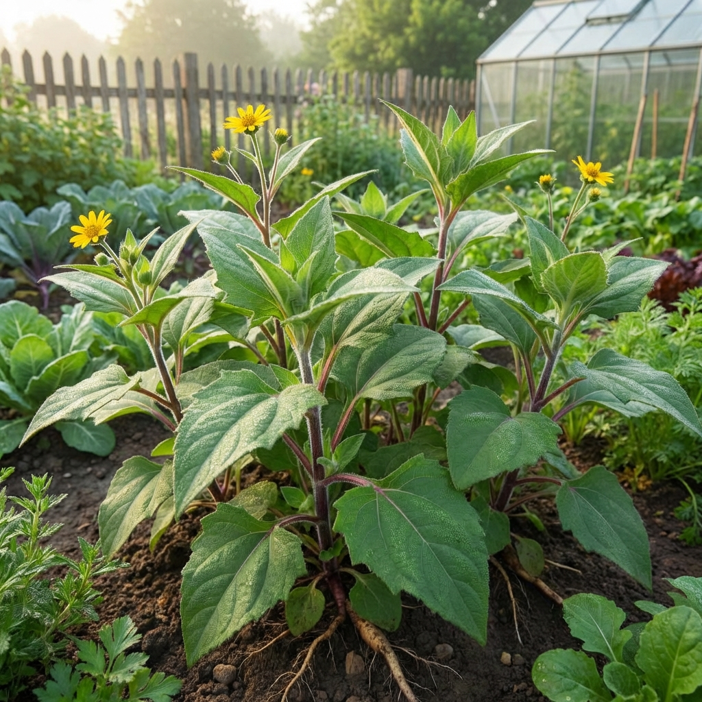 Smallanthus sonchifolius Yacon Vegetable Seeds for Home Garden Cultivation