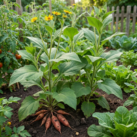 Yacon Vegetable Seeds for Home Garden Cultivation and Traditional Growing