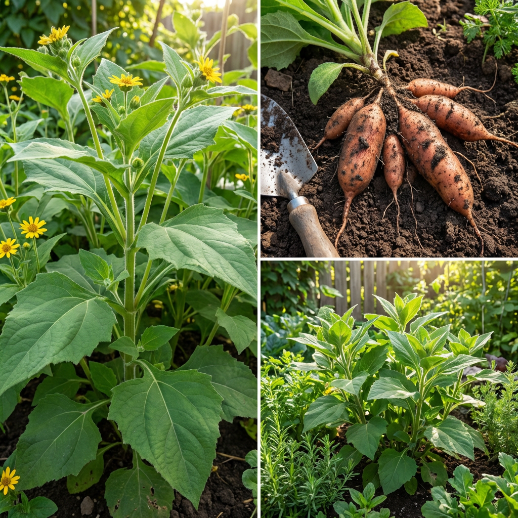 Yacon Vegetable Seeds for Home Garden Cultivation and Traditional Growing