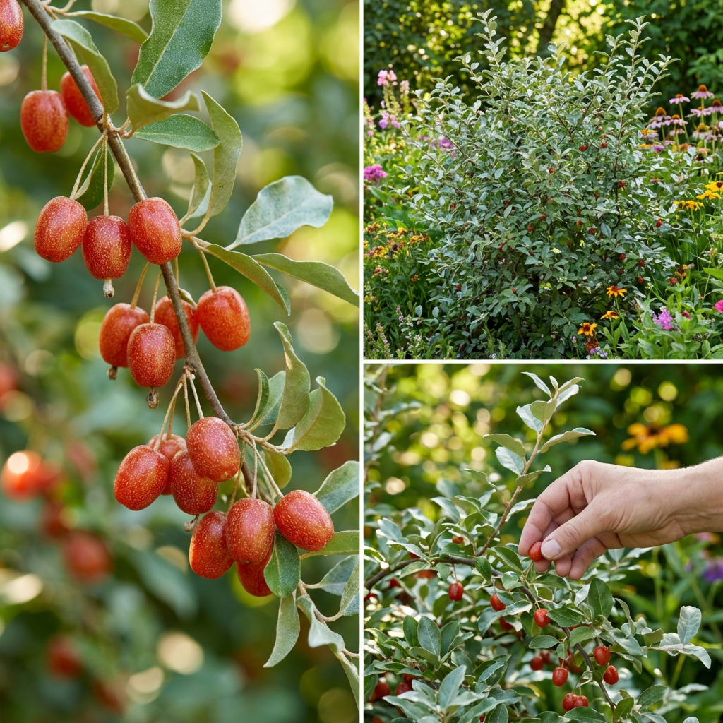 Goumi Berry Fruit Seeds for Home Garden Growing and Traditional Berry Cultivation