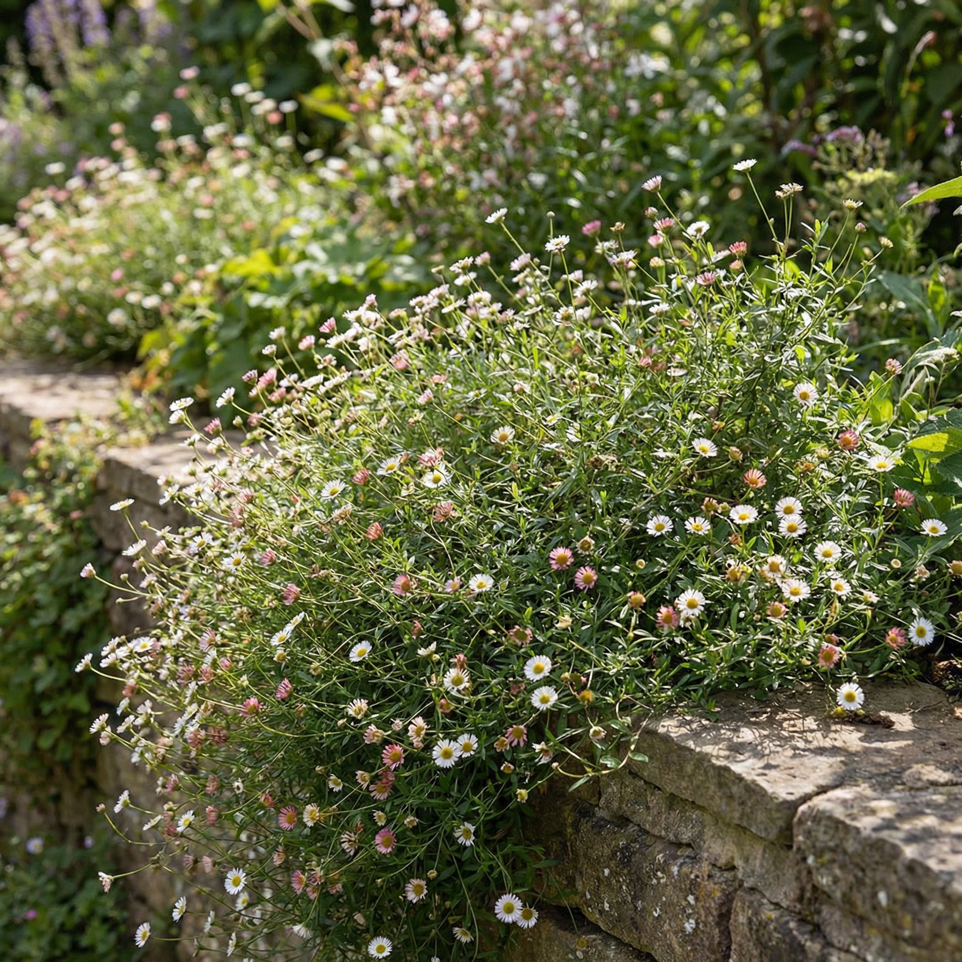 Erigeron karvinskianus Mexican Daisy Flower Seeds for Garden Borders and Ground Cover