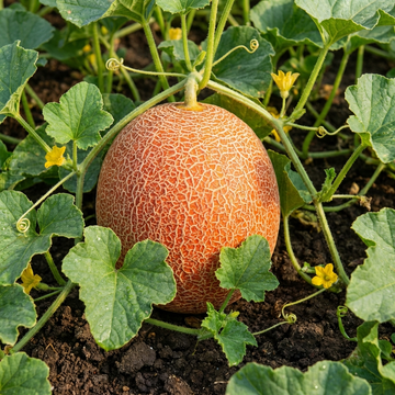Red Cantaloupe Melon Seeds for Home Garden Growing and Summer Harvest