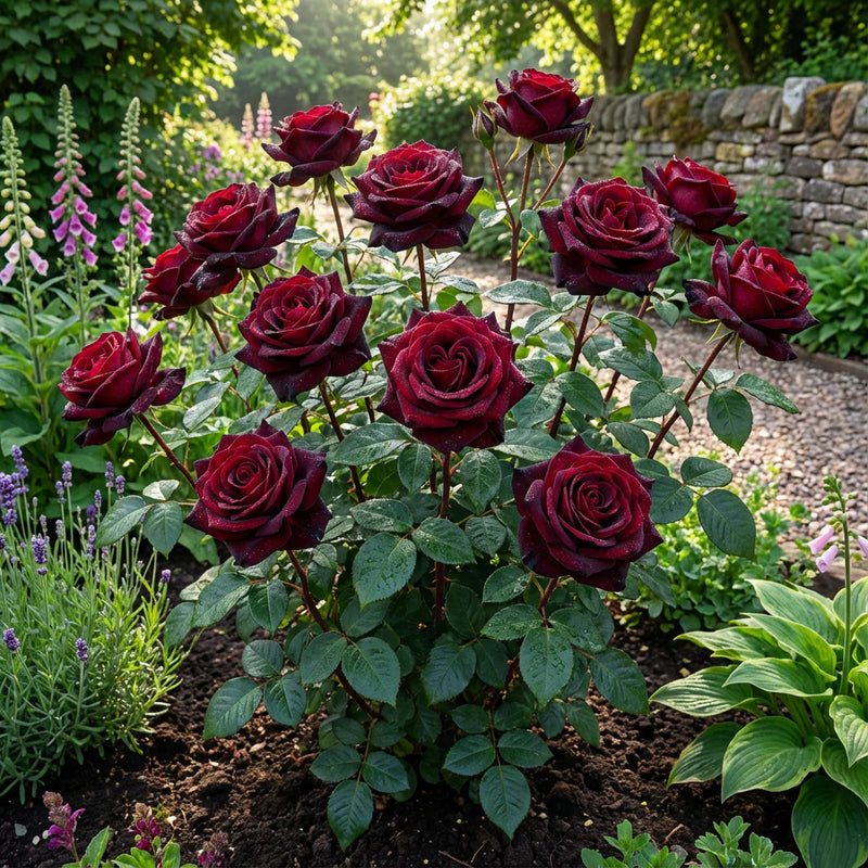 Maroon Rose Flower seeds for Planting Hardy Variety Heirloom & GMO Free Seeds for Home Garden