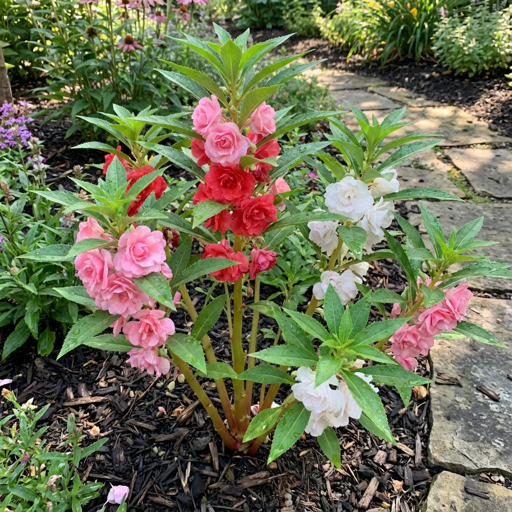 Colorful Balsam Flower Planting Seeds  Easy Spring Garden Annuals
