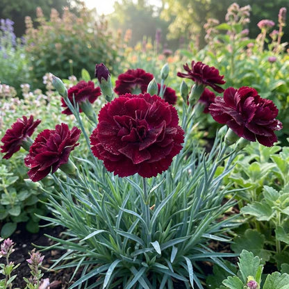Maroon Dianthus Flower seeds for Planting - Seasonal Bloomer, Heirloom & GMO Free Seeds for Home Garden