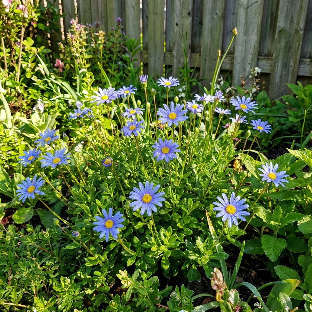Blue Bellis Perennis Flower seeds for Planting - Hardy Variety, Heirloom & GMO Free Seeds for Home Garden