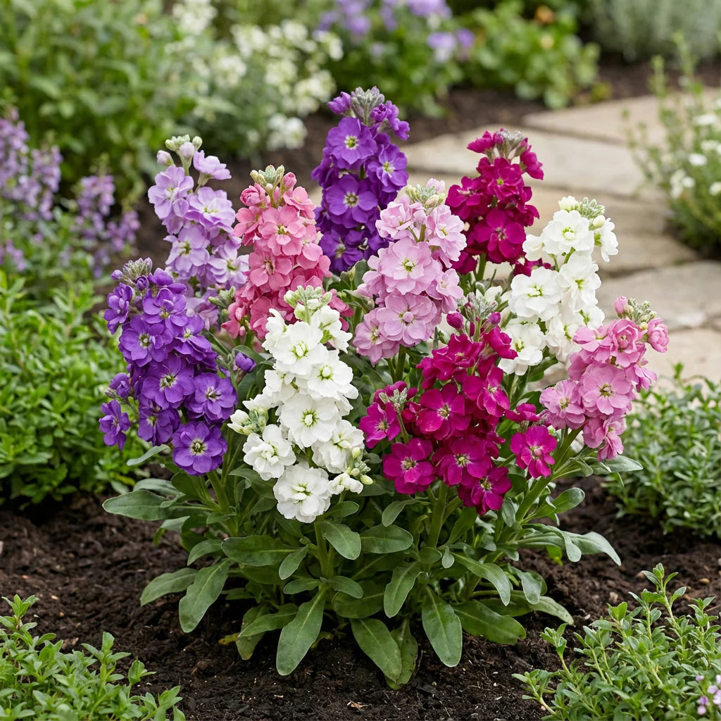 Matthiola Incana Flower seeds for Planting - Shade Tolerant, Heirloom & GMO Free Seeds for Home Garden