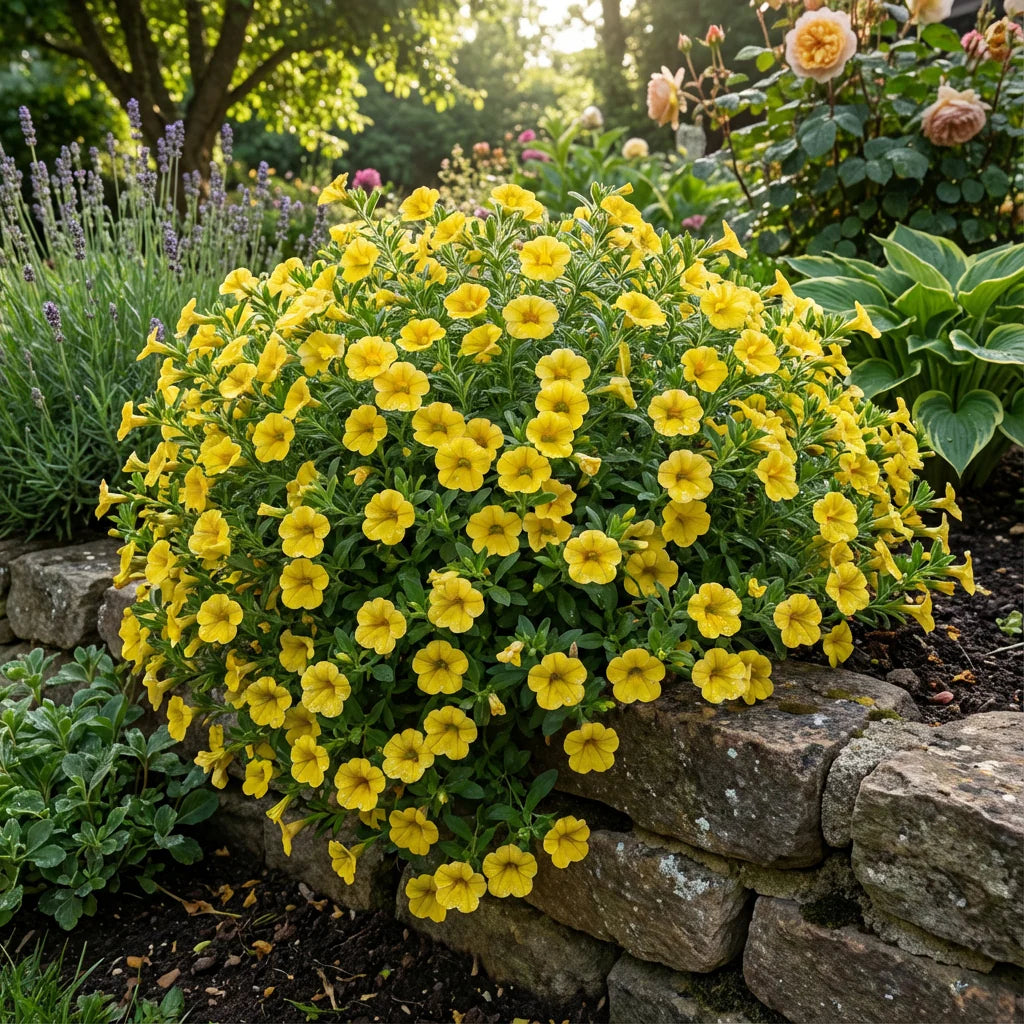 Yellow Superbells Calibrachoa Flower seeds for Planting - Cut Flower Favorite, Heirloom & GMO Free Seeds for Home Garden