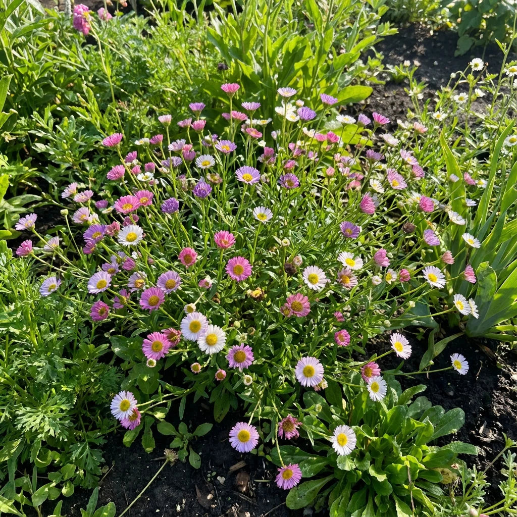 Erigeron Profusion Flower seeds for Planting - Shade Tolerant, Heirloom & GMO Free Seeds for Home Garden