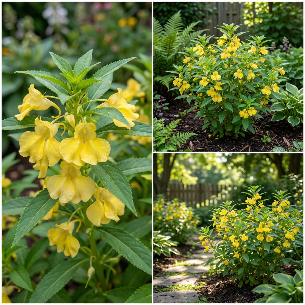 Yellow Balsam Flower Seeds – Hardy Variety Heirloom & NonGMO Seeds for Home Garden
 
 Sale