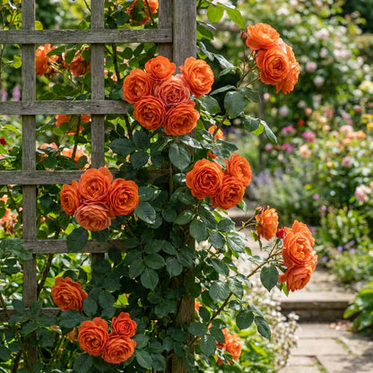 Orange Climbing Rose Seeds Flower seeds for Planting Hardy Variety Heirloom & GMO Free Seeds for Home Garden