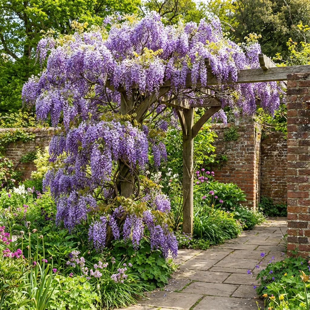 Violet Wisteria Flower seeds for Planting Hardy Variety Heirloom & GMO Free Seeds for Home Garden 
 
 Sale