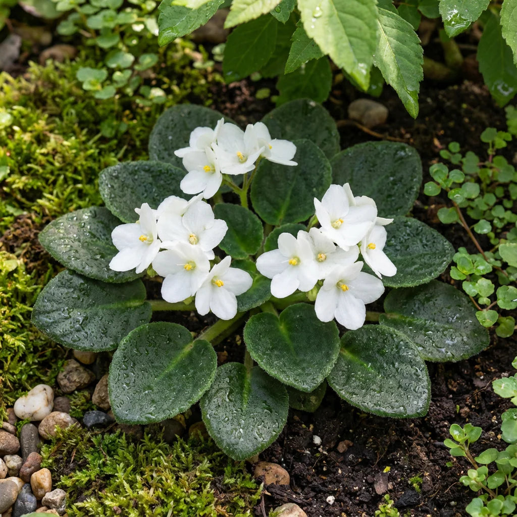 White African Violet Flower seeds for Planting - Fragrant Blossoms, Heirloom & GMO Free Seeds for Home Garden