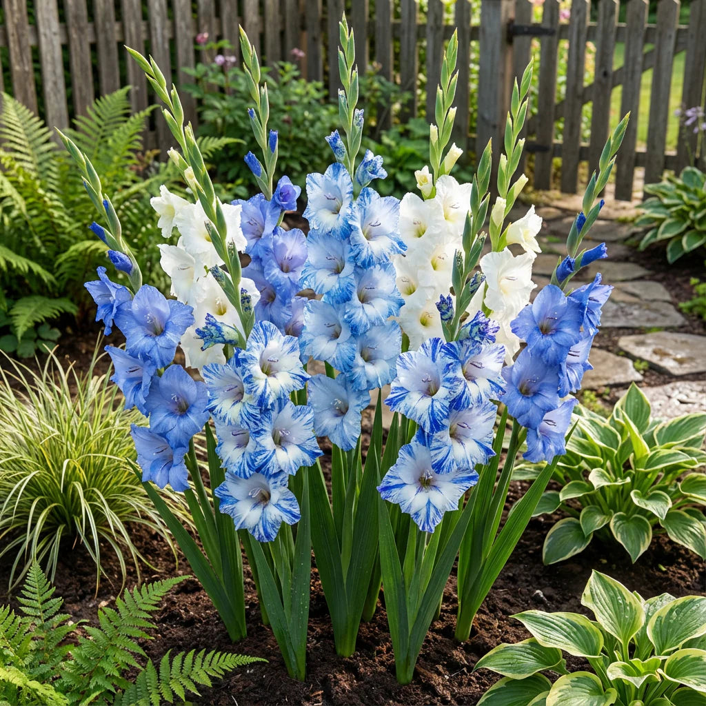 White SkyBlue Gladiolus Flower Seeds for Planting Shade Tolerant Heirloom & GMO Free Seeds for Home Garden
 
 Sale