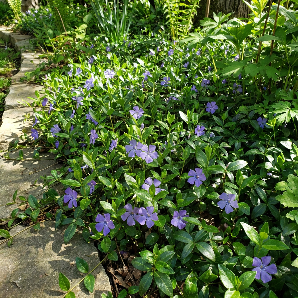 Vinca Minor Flower Seeds for Shade Gardens and Ground Cover Planting
