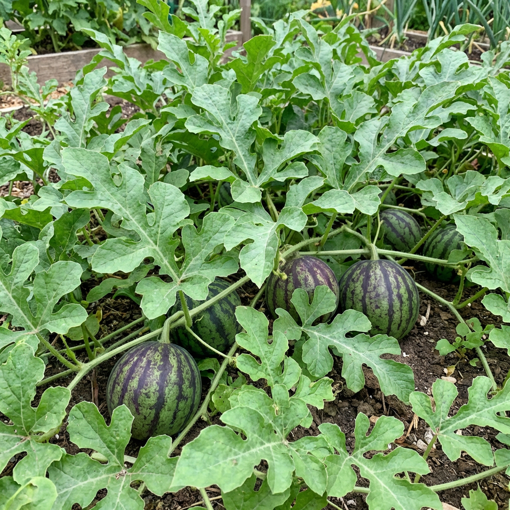 Green Purple Watermelon Variety for Home Garden and Summer Growing