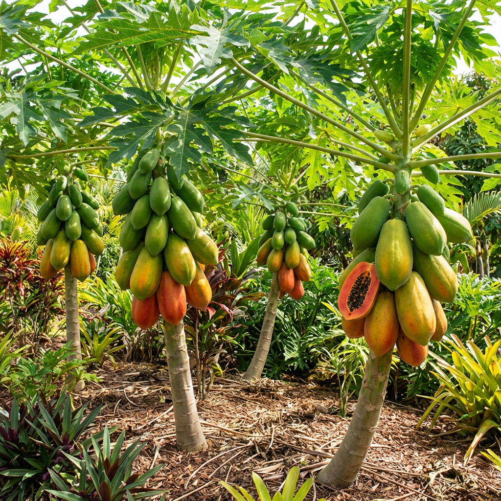 Carica papaya ‘Red Lady’ Fruit Seeds for Home Garden and Warm Climate Growing