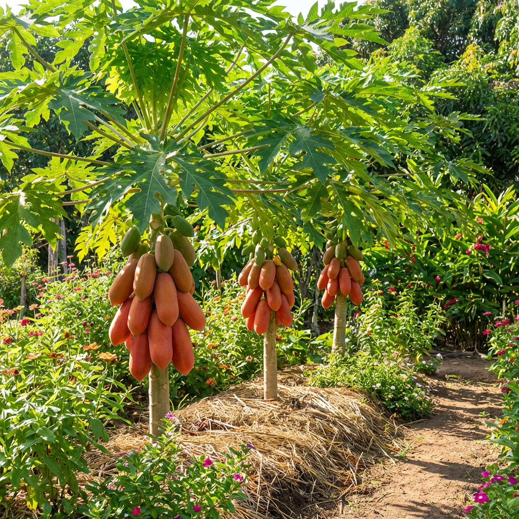 Carica papaya ‘Red Lady’ Fruit Seeds for Home Garden and Warm Climate Growing