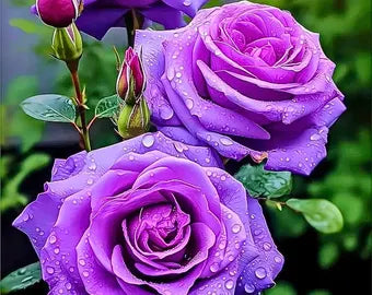 Violet Rose Edge Flower seeds for Planting - Low Maintenance, Heirloom & GMO Free Seeds for Home Garden