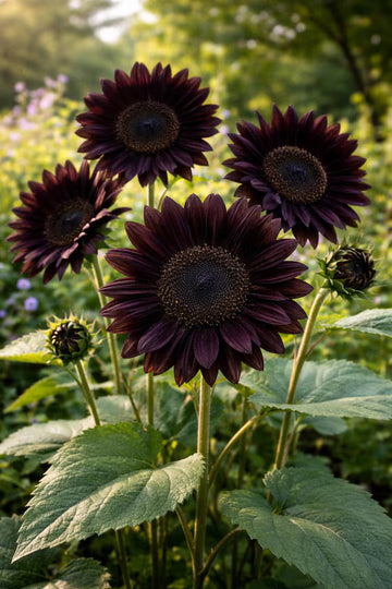 Black Sunflower Flower seeds for Planting Cottage Garden Essential Heirloom & GMO Free Seeds for Home Garden 
 
 Sale