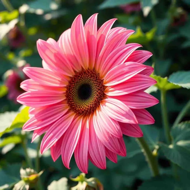 Pink Sunflower Flower seeds for Planting - Perfect for Borders, Heirloom & GMO Free Seeds for Home Garden