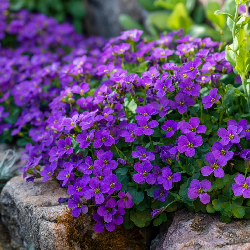 Aubrieta Flower seeds for Planting Perfect for Borders Heirloom & GMO Free Seeds for Home Garden 
 
 Sale
