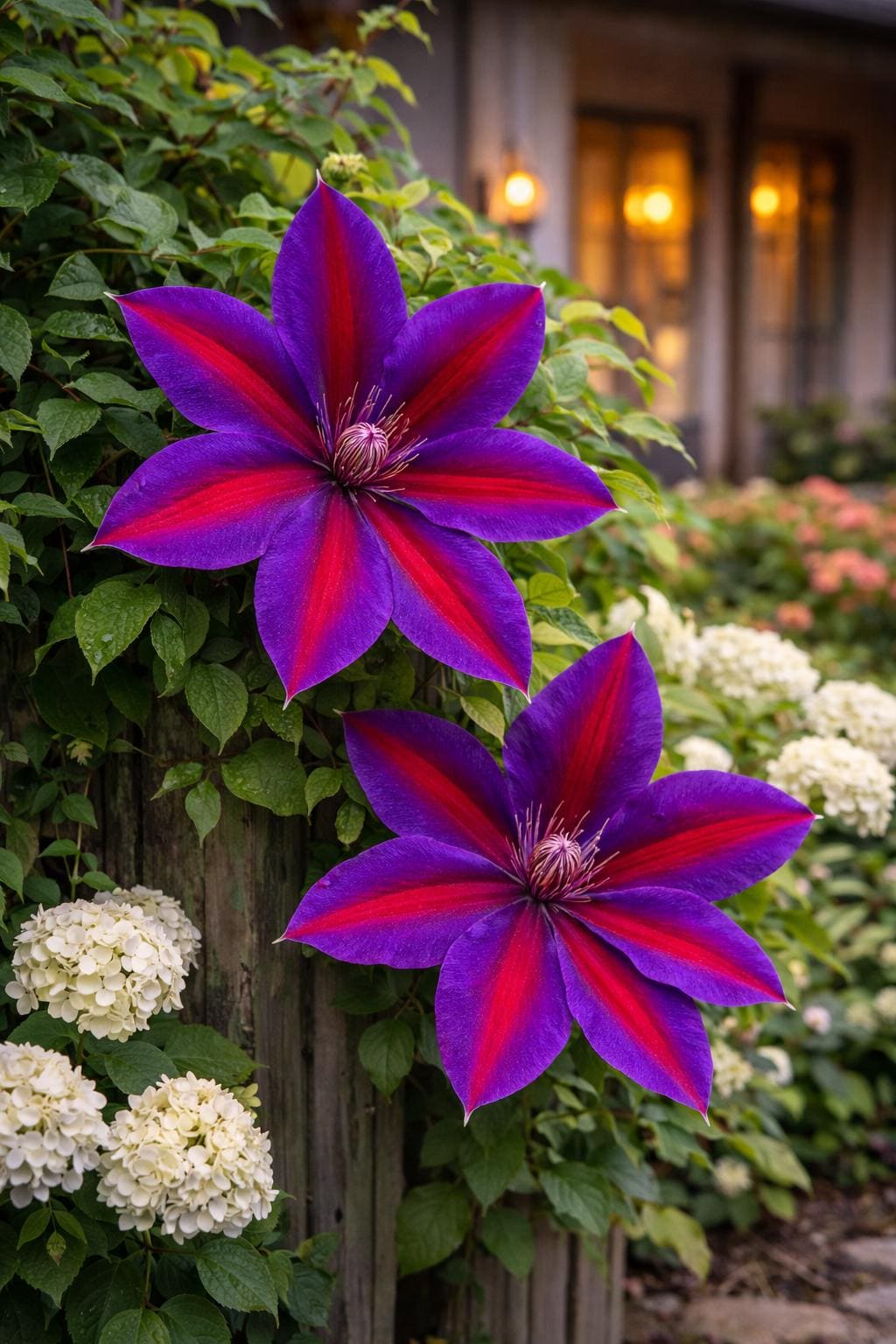 Red Purple Clematis Flower seeds for Planting - Low Maintenance, Heirloom & GMO Free Seeds for Home Garden